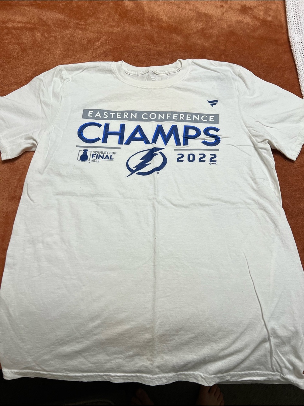 Fanatics White Tampa Bay Lightning Eastern Conference Champs 2022 Tee